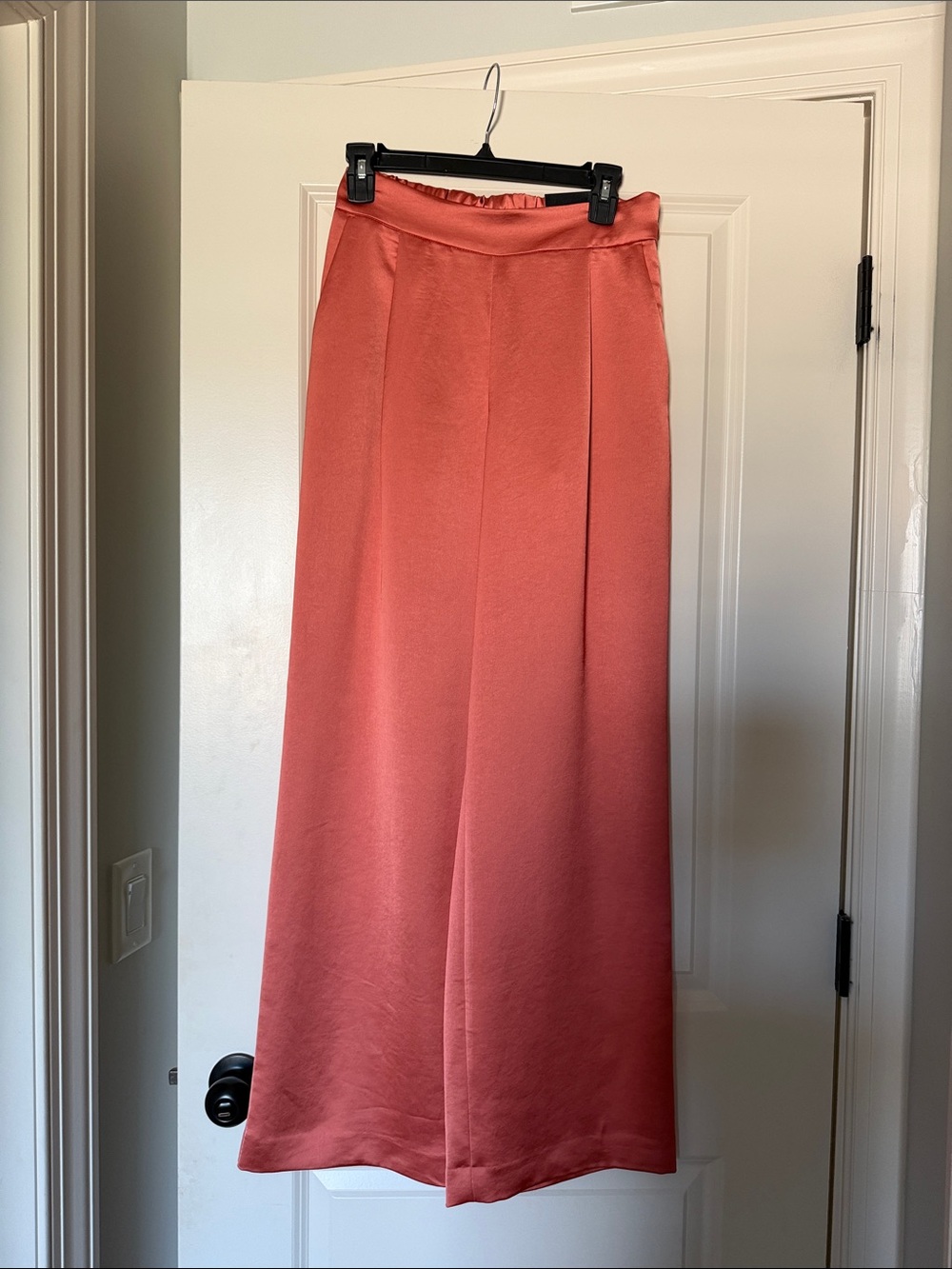 Express Coral Maxi Skirt with High Waist